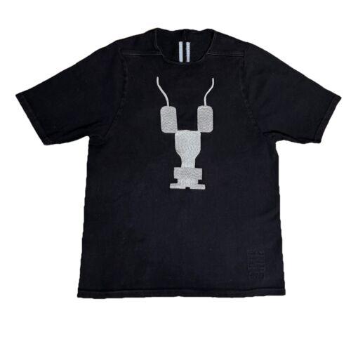 RICK OWENS X DRKSHDW - OVERSIZED SHORT SLEEVE Tshirt Black Sweatshirt Cotton