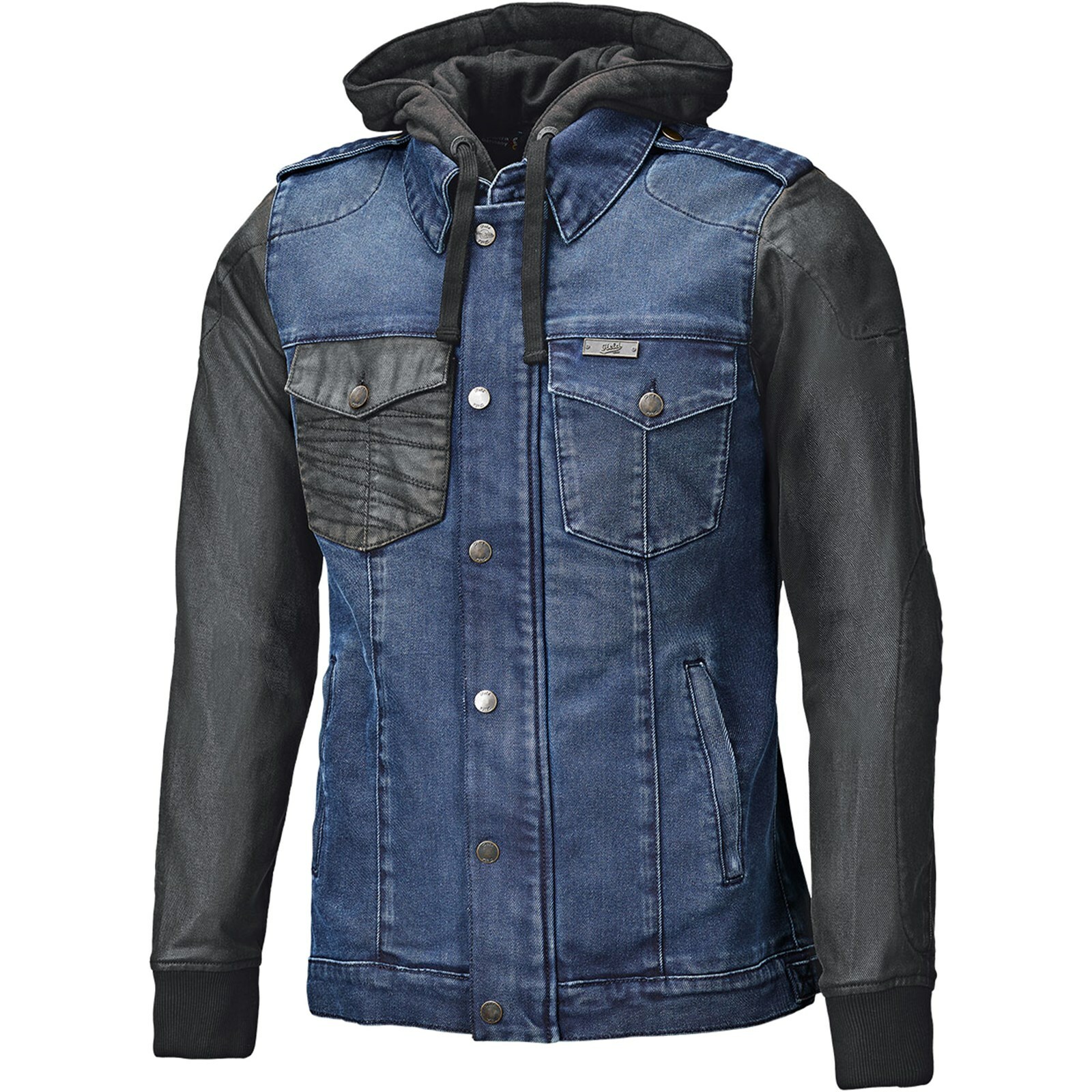 / Held / Hombre Chaqueta de Moto Petróleo M Biker Vaquera Retro Con Capucha
