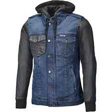 Held Herren Motorrad Jacke Petrol Gr. M Biker Jeans Jacke Retro mit Kapuze