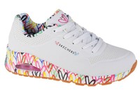Sneaker Damen, Skechers Uno-Loving Love, Weiß