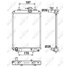Radiateur Subaru JUSTY