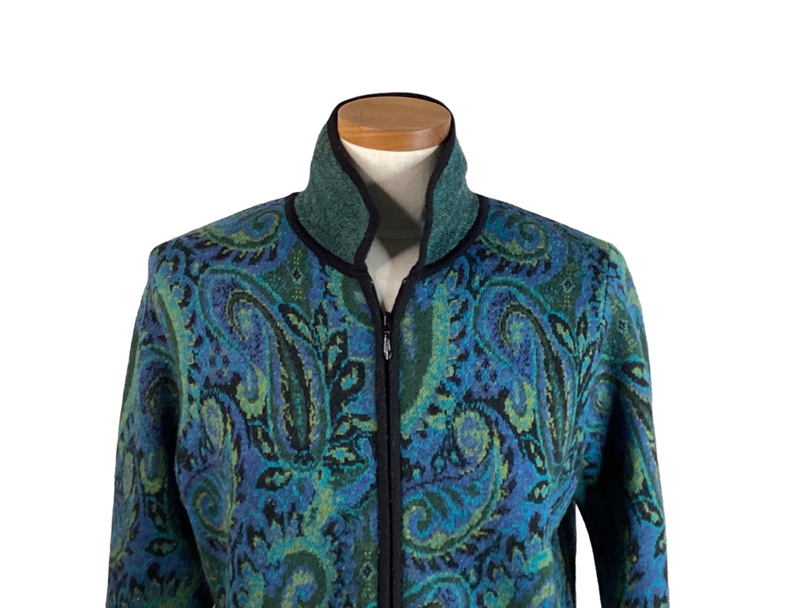 Pendleton Multicolored Full Zip Jacket 100% Wool … - image 4