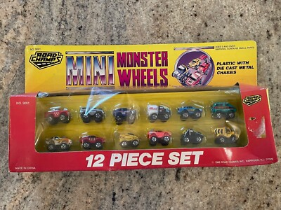 Vintage 1988 Road Champs Mini Monster Wheels Mixed 12 Piece