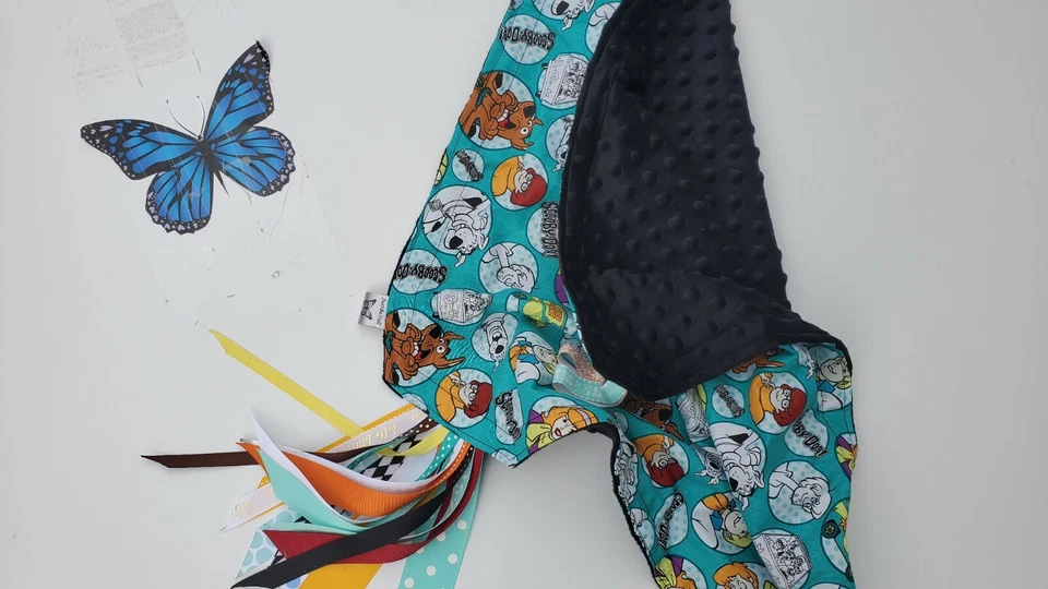 Kids Lovely Scooby-Doo team print Minky Security Blanket for Babies and toddlers - Image 4 of 4