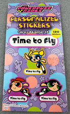 Vintage The Powerpuff Girls Personalized Stickers 120 Stickers Time to Fly