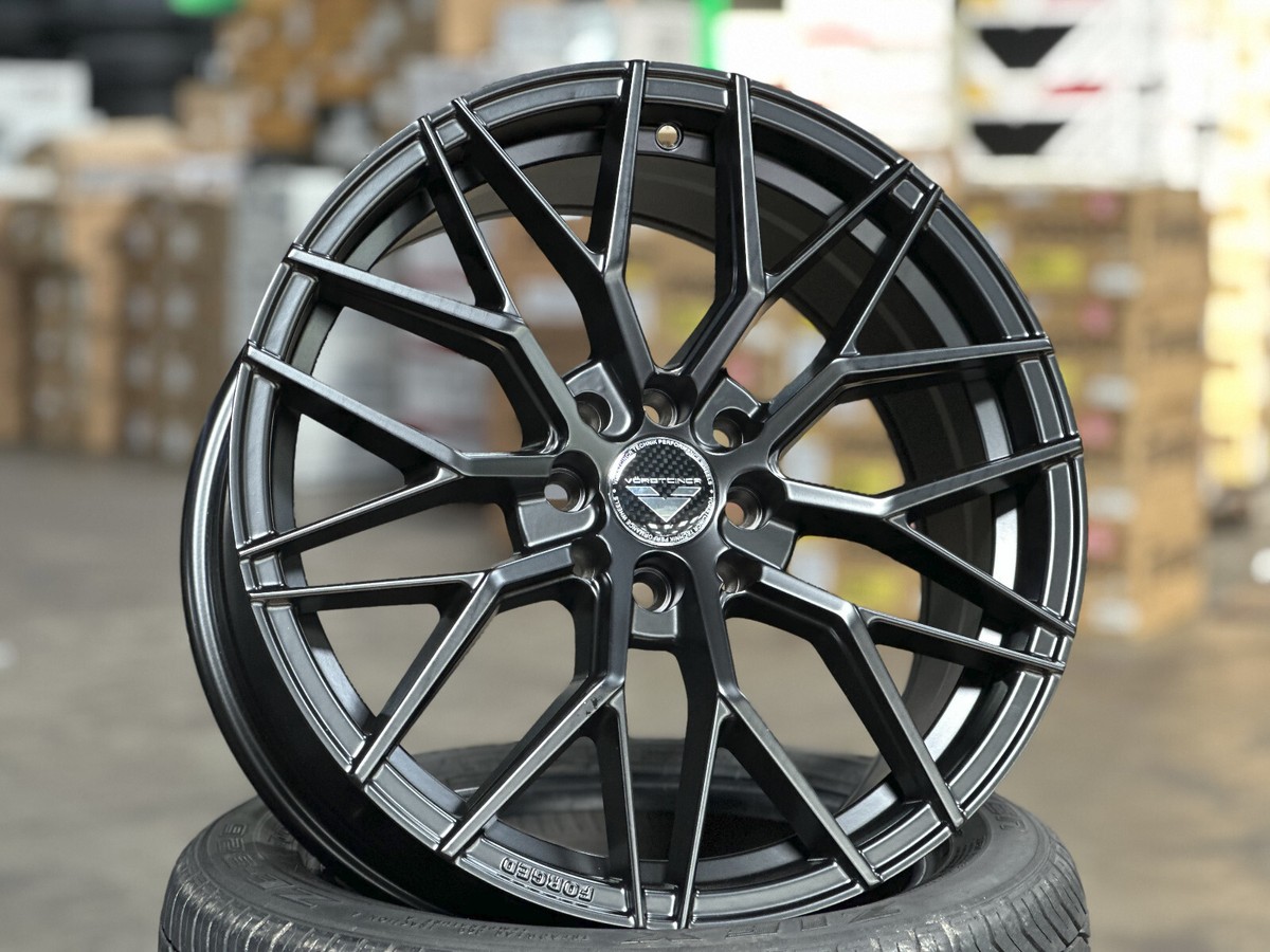 New 17x7.5J VFF107 Flow Formed (4 Wheel) MATT BLACK 4x100 HONDA