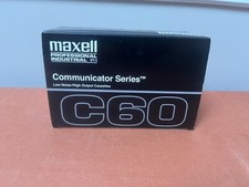 Lot of 9 Maxell C60 Professional Industrial Communicator Series Cassette Tapes