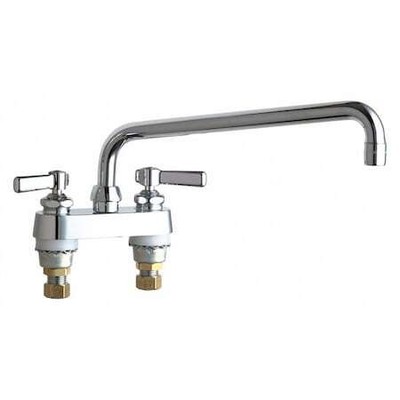 Chicago Faucet 895-L12e73abcp Manual, 4'' Mount, 2 Hole Low Arc Laundry Sink