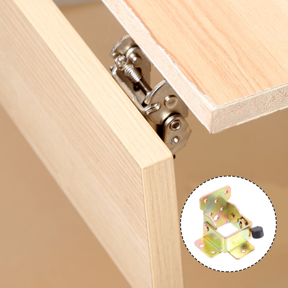 4 Pcs Shelving Brackets Support Hinges Folding Table Furniture