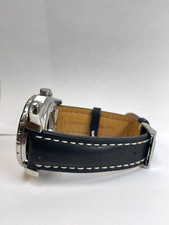 Breitling Bentley 6.75 A44362 48 mm Silver Dial Chronograph Leather Watch 5