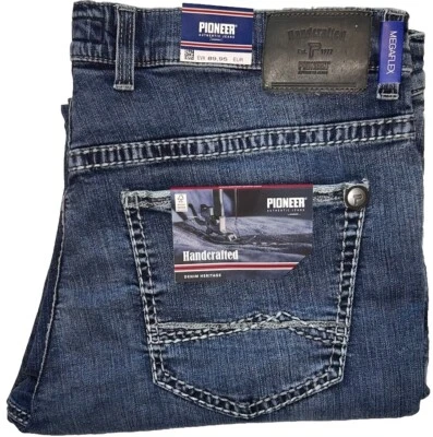 PIONEER Herren Jeans RANDO 16541 MegaFLEX handcrafted 16541 blue used Buffie - Bild 1 von 4