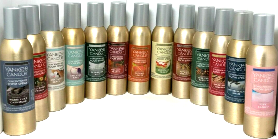2x YANKEE CANDLE Room Sprays Concentrated Spray CHOICE OF SCENT