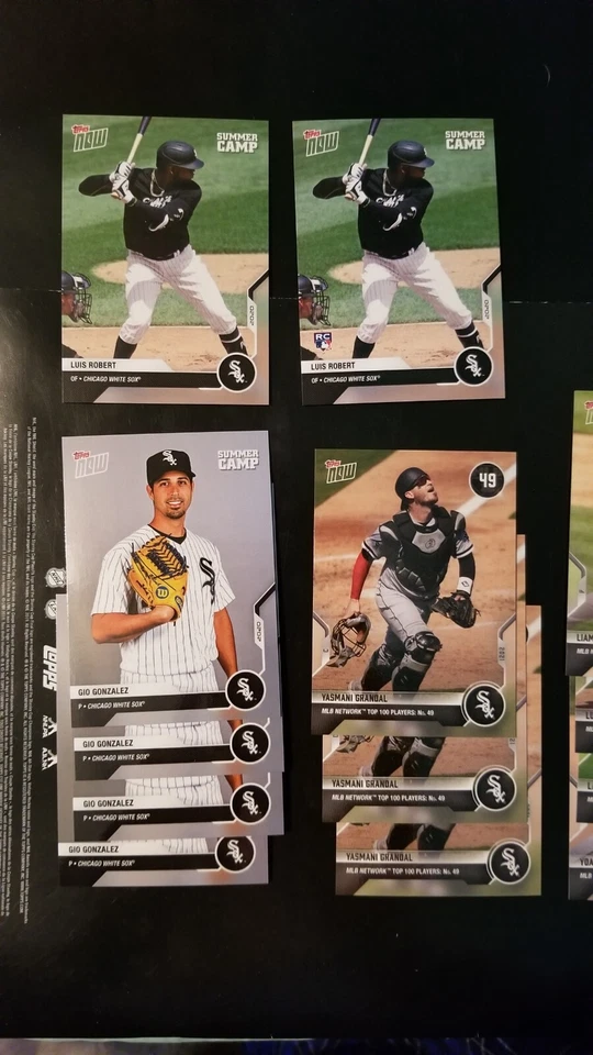 Campamento de verano Topps Now 2020 Luis Robert Foto 2 de 3