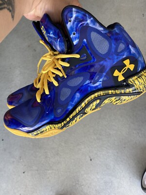 Under Armour Stephen Curry Anatomix Spawn  Blue Splash  PE Sz 10 Men Royal Taxi