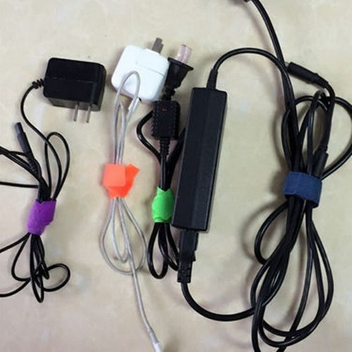 Kabelbinder Cable Ties 8 Pcs Nylon Strap Power Wire Management Marker Organizer - Photo 4/6