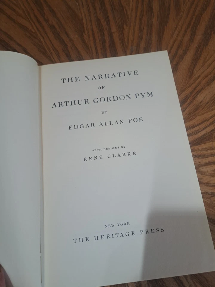 The Narrative of Arthur Gordon Pym by Edgar Allan Poe (1930, Heritage Press, HC) Foto 4 de 4