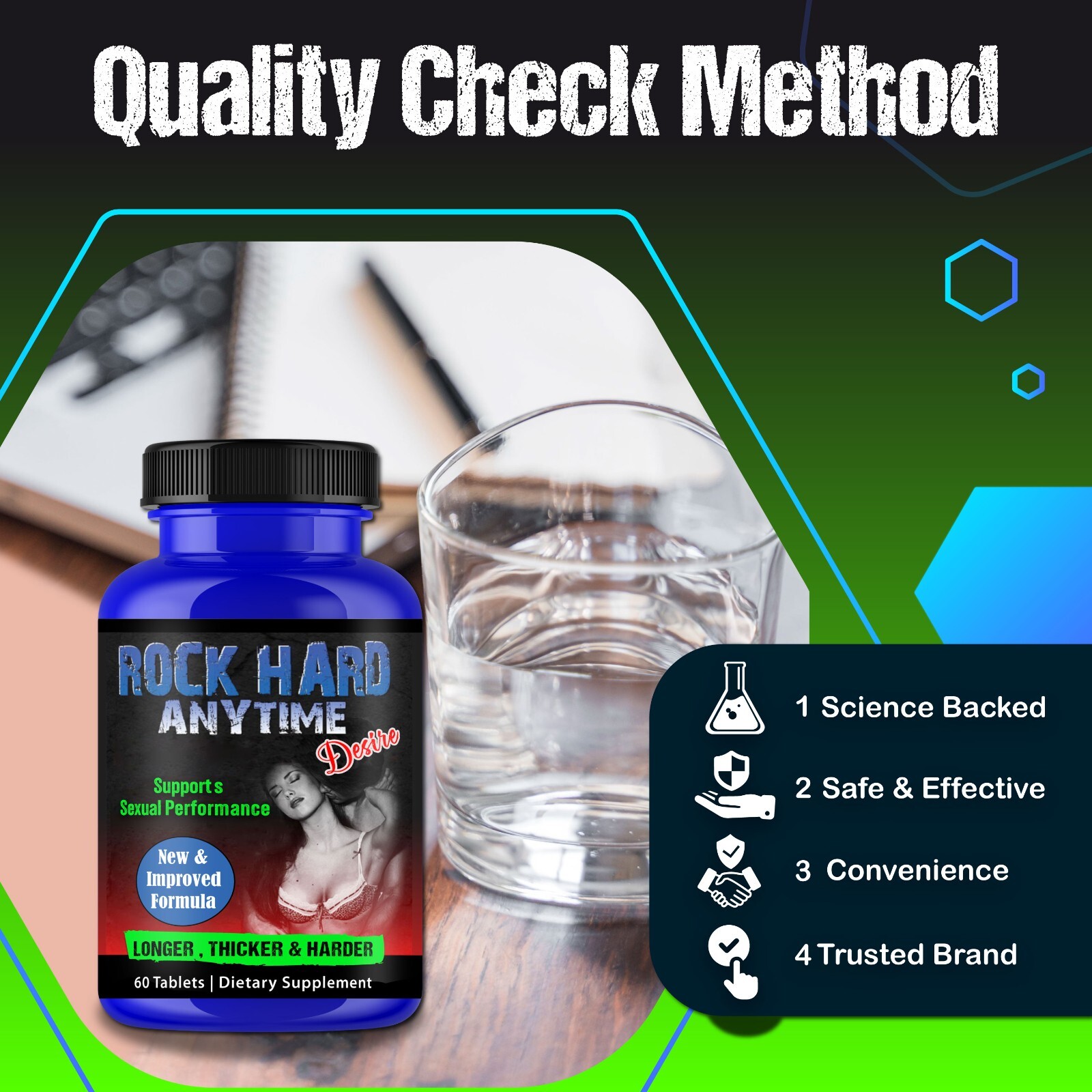 Testosterone Booster for Men Enhancement Pills Stamina, Energy, Libido, Desire