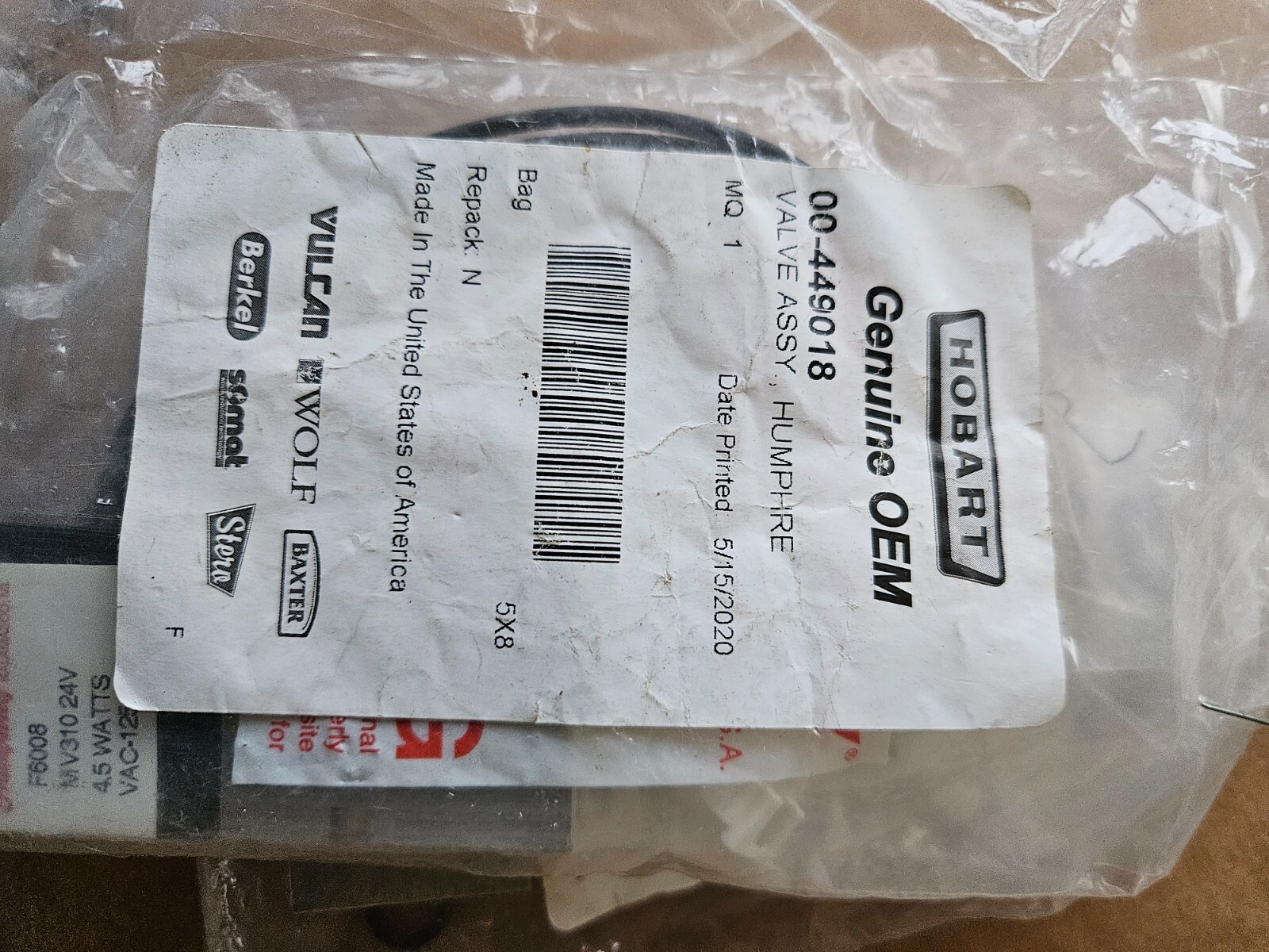 Valvola Humphrey V310 12V DC 4.5W – 125 PSI, Nuova E Sigillata