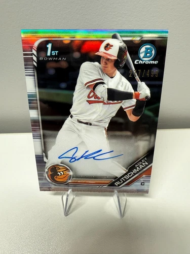 Adley Rutschman 2019 Bowman Chrome Draft 1st Refractor Auto /499 #CDA-AR
