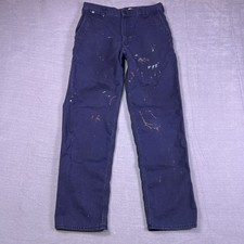 Carhartt Mens Blue Flame Resistant 371-20 NFPA 2112 Straight Leg Work Pant 32x34