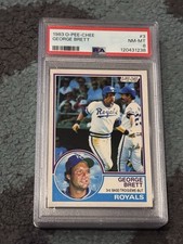PSA 8 BASEBALL CARD 1983 O-PEE-CHEE OPC KANSAS CITY ROYALS GEORGE BRETT HOF
