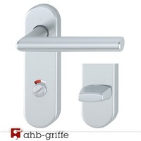 Hoppe TüRgriff Amsterdam Kurzschild Sertos® Alu Natur Wc TüRdrüCker TüRbeschlag