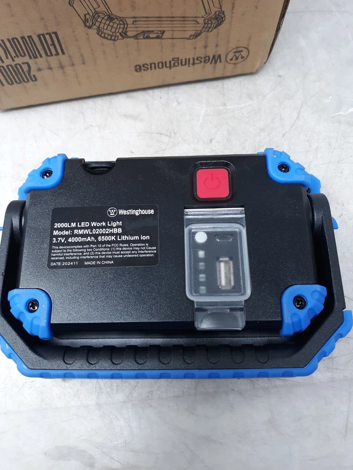 Lote de 2 luces de trabajo LED Westinghouse 2000 lúmenes RMWL02002HBB Foto 3 de 4