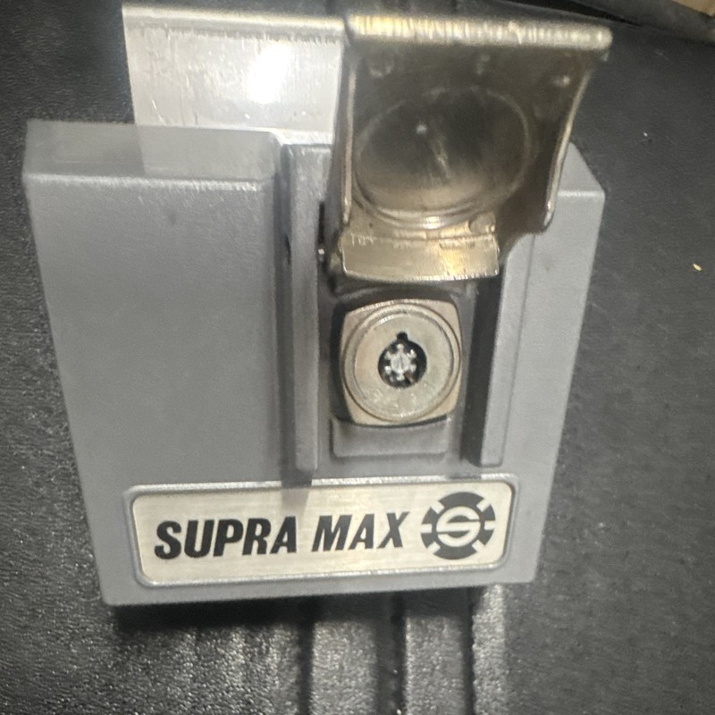 Supra Max Key Safe Lock Box Keyed Lock Gray Metal Small for Keys