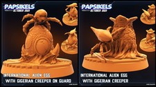 Alien Egg w/ Creeper Miniatures | Aliens Vs Humans IV | Sci-Fi Miniature | Papsi