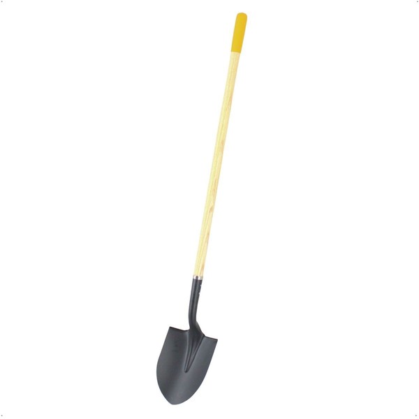 Stahl Spatenschaufel Mit Holzstiel 100 Cm Sandschaufel Bauschaufel Gartenspaten-image