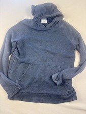 Sol Angeles Pullover Hoodie Men's L Blue Grey Made in USA 78% Cotton
