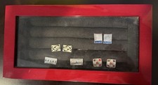 4 sets of cufflinks pre-owned but in tact including jewelry cufflink box