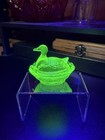 Boyd Uranium Glass Hen on Nest Duck — photo 1