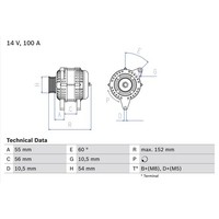 Drehstromgenerator Bosch 0 986 047 280