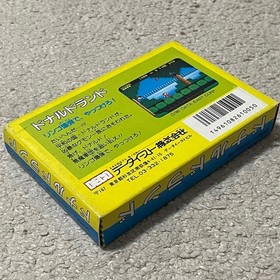 Donald Land W/Box Manual Ticket Famicom FC NES Good Used Game Retro Rare NTSC-J