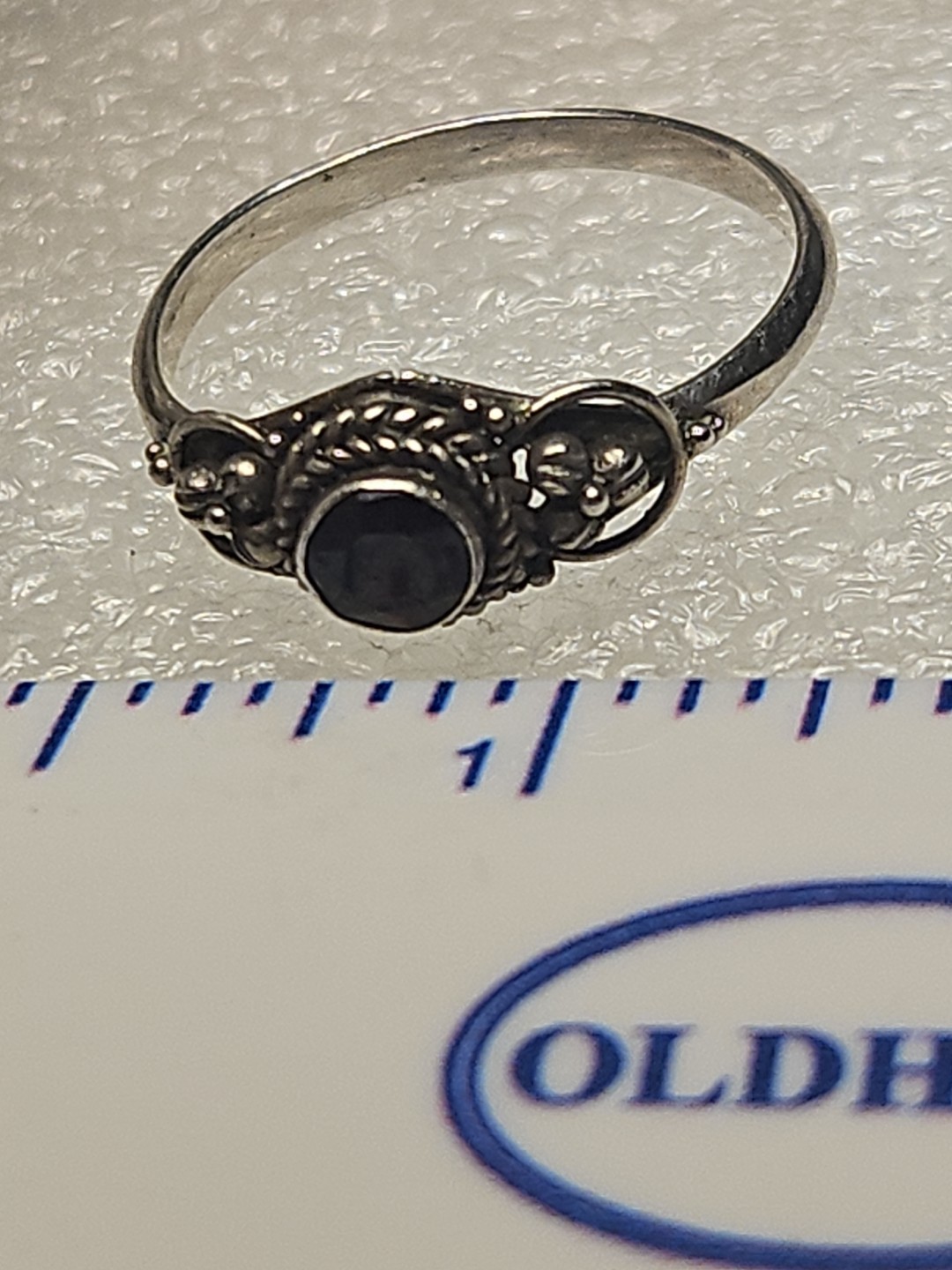 Awesome Sterling Silver Ring With Ruby Red Stone.… - image 4