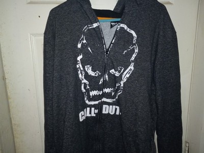 Call Of Duty Black Ops Zip Up Hoodie Size XL BLACK OFFICIAL MISSING STRING!