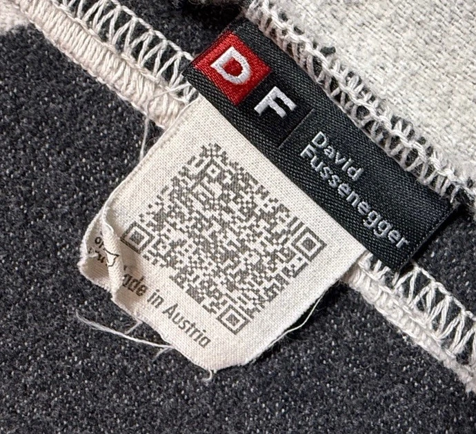 David Fussenegger Ski Holiday Throw Blanket Cozy Gray Reversible Austria - Image 3 of 4