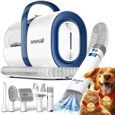 oneisall Dog Cat Grooming Kit with Vacuum,Dog Clippers Paw Trimmer Nail