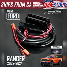 3PCs White LED Front Grille Light For Ford Ranger Raptor P703 Next-Gen 2022-2024