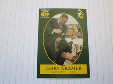 JERRY KRAMER & LOMBARDI 1992 CHAMPION PACKERS HALL OF FAME TRADING CARD #92