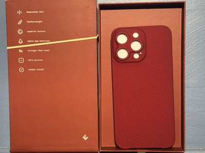 Latercase MADE WITH KEVLAR Crimson Red THIN Phone Case IPhone 14 Pro Max