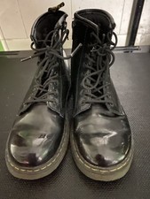 Doc Martens Kids UK taglia 2. Zip laterale nera.