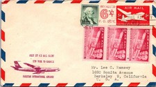 FFC 1961 Pakistan Int'l Airlines - New York Ny To Karachi - J29385