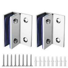 Glass Shelf Brackets 2Pcs, Adjustable Shower Glass Clamps, Heavy Duty Clamp H...