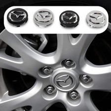 4Pcs 56MM Car Wheel Center Hub Cap Badge Accessor For Mazda Axela Demio Atenza C