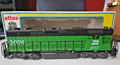 #ad Atlas HO Burlington Northern #2074 GP38 High Hood Diesel Engine 7022 DC Train $39.99