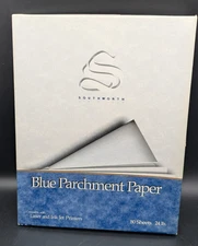 Southworth Blue Parchment Paper 24lb 8-1/2"x11" 80Sh/PK Blue P964C NEW OLD STOCK
