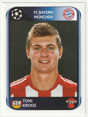Toni Kroos Rookie Sticker #287   2010-11 Panini Champions League Bayern München