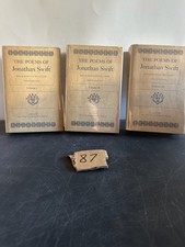 The Poems of Jonathan Swift Harold Williams 1966 Second Edition 3 Vol Set Oxford